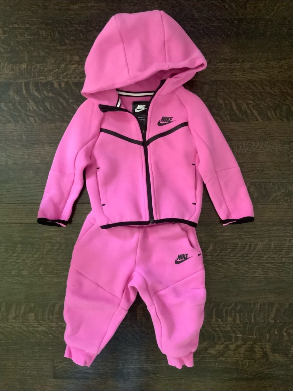Nike Toddler Two-Piece Pink Hooded Sweatshirt & Joggers Set